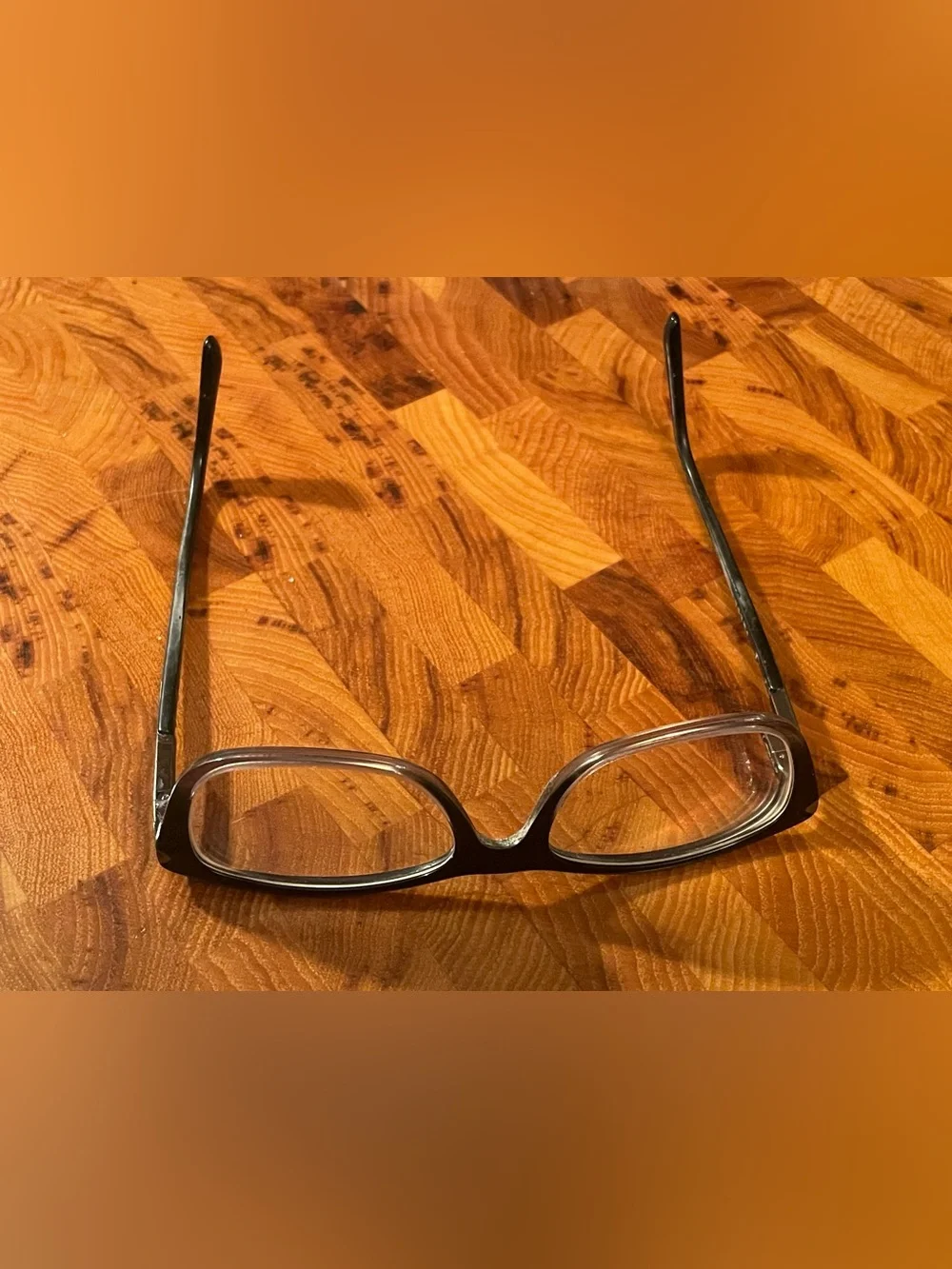 Vintage Prada Acetate Eyeglasses Frames Black.  VPR 04P Preowned